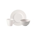 VILLEROY&BOCH, Fruehstuecksset 6tlg Ec Manufacture Rock Blanc Unisex Weiss ONE SIZE