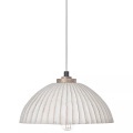 Beliani - Hängelampe aus Pappmaché Minimalistisch COTTICA, One Size, Schneeweiss