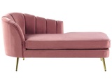 Chaiselongue aus Samtstoff Klassisch ALLIER Chaiselongue aus Samtstoff Klassisch ALLIER
