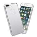 Hülle für Apple iPhone 7 PLUS 7S PLUS 8 PLUS mit Chrome Applikation