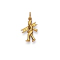 Anhänger Kaminfeger Gelbgold 750, 22x12mm Damen Gelbgold ONE SIZE