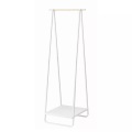 Yamazaki - Kleiderständer aus Metall und Holz H140 cm, One Size, Weiss