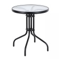 B2X, B2X - Gartentisch 60 cm Tisch aus gehärtetem Glas für Garten, Terrasse, Balkon, 75 x 70 cm
