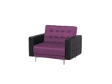 Beliani, Beliani Sessel Polsterbezug violett ABERDEEN