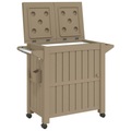 vidaXL, vidaXL 3-in-1 Servierwagen Hellbraun Polypropylen