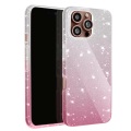 Avizar - Glitter Hülle iPhone 16 Pro Silber/ Rosa, Rosa