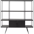 KARE Design - Regal Cosy Sixties 180x183, One Size, Schwarz