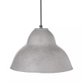 Beliani - Hängelampe aus Pappmaché Minimalistisch KABALEBO, One Size, Taubengrau