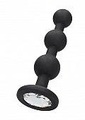 Shots - Ouch! (all), Silikon-Perlen-Diamant-Buttplug Schwarz | Ouch!