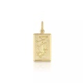 Anhänger Sternzeichen Waage Gelbgold 750, 20x9mm Damen Gelbgold ONE SIZE