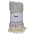 L'Anse - Badetuch Diamond, One Size, Silber