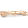vidaXL 11-tlg. Garten-Lounge-Set Massivholz Kiefer