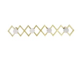 Wandgarderobe Perlita Metall Marmor Unisex Gold ONE SIZE