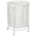 HOMCOM - Wäschekorb, One Size, Creme