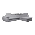 Vente-unique - Ecksofa mit Schlaffunktion Bettkasten FABIEN Ecke Rechts, One Size, Grau
