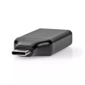 USB-C?-Adapter | USB 3.2 Gen 1 | USB-C?-Stecker | HDMI?-Ausgang | 4K@60Hz | Rund | Vernickelt | Schwarz / Grau | Kasten
