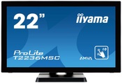 Iiyama T2236MSC-B2 Touchscreen-Monitor EEK: B (A+ - F) 55.9 cm (22 Zoll) 1920 x 1080 Pixel 16:9 8 ms USB 3.0, VGA, DVI,