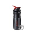 28oz / 820ml BlenderBottle SportMixer Flip, Black/Red