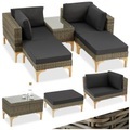 Rattan Lounge mit Aluminiumgestell Bellaria Rattan Lounge mit Aluminiumgestell Bellaria