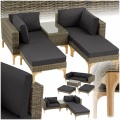 Rattan Lounge mit Aluminiumgestell Bellaria Rattan Lounge mit Aluminiumgestell Bellaria