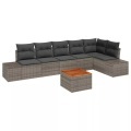 VidaXL - Garten-sofa poly-rattan, One Size, Grau