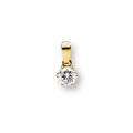 Anhänger 6-griff-fassung Diamant 0.25ct. Gelbgold 750 Damen Gelbgold ONE SIZE