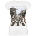 The Beatles, Tshirt Logo Damen Weiss XL