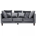 Beliani 3-Sitzer Sofa Polsterbezug grau FENSTAD