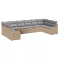 VidaXL - Modulares sofa poly-rattan, One Size, Beige
