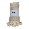 L'Anse - Badetuch Chevron, One Size, Beige