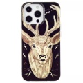 iPhone 15 Pro Max - Nachtleuchtende Silikon Hülle Hirsch