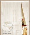 Fadenvorhang Unisex Creme 100x180 cm