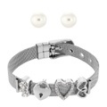 Set Milanaise Silberfarbend Damen Silber ONE SIZE