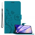 Hülle für Apple iPhone 12 PRO MAX Blumen Design Magnetverschluss