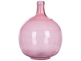 Beliani Dekovase Glas rosa 31 cm CHAPPATHI Vase