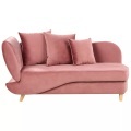 Chaiselongue aus Samtstoff Retro MERI Chaiselongue aus Samtstoff Retro MERI