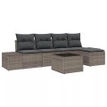 VidaXL - Garten-sofa poly-rattan, One Size, Grau