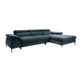 Ecksofa mit Schlaffunktion - Ecke rechts - Samt - Dunkel - SEPINA von Ecksofa mit Schlaffunktion - Ecke rechts - Samt - Dunkel - SEPINA von PASCAL MORABITO