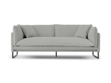 Vente-unique, Sofa 3-Sitzer - Baumwolle & Leinen - Hell - MIROSE Sofa 3-Sitzer - Baumwolle & Leinen - Hell - MIROSE