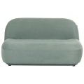Beliani - 2 Sitzer Sofa aus Stoff Minimalistisch LOVBERG, One Size, Grün Bedruckt