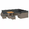 VidaXL - Garten-sofa poly-rattan, One Size, Grau