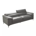 Vente-unique, Ledersofa 3Sitzer SOLANGE Ledersofa 3Sitzer SOLANGE