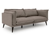 Vente-unique, Sofa 3-Sitzer - Stoff - Taupe - OCTAVIE Sofa 3-Sitzer - Stoff - Taupe - OCTAVIE