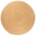 vidaXL, vidaXL Teppich Jute Geflochten 180 cm Rund