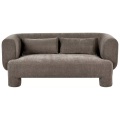 Beliani - 3 Sitzer Sofa aus Stoff Retro HOGBO, One Size, Braun Bunt