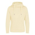 Cross Neck Kapuzenpullover Unisex Offwhite M