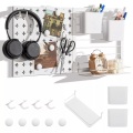 Northix, Northix - Werkzeugwand mit 2 Aufbewahrungsbehälter & 1 Lagergestell & 5 Magneten & 4 Haken Stecktafel, 30.5cm