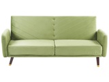 Schlafcouch aus Samtstoff Retro SENJA Schlafcouch aus Samtstoff Retro SENJA