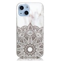 iPhone 14 Plus - Silikon Gummi Case Marble Mandala