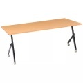 Beliani - Zusammenklappbarer Schreibtisch aus Melaminbeschichtete Spanplatte (MFC) Modern BENDI, One Size, Braun Bunt
